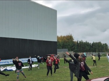 Locals looking to be frightened and entertained won't have to travel far this Halloween. People attending the Oxford Drive-In this Friday and Saturday will start their night by seeing 50 local teenagers perform Michael Jackson's famous Thriller video before the movies begin.

Submitted photo