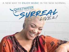 SweetWater Surreal Live 2: Measha Jazz will feature world-renowned vocalist Measha Brueggergosman and her trio. Graphic submitted.