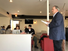 Local Chamber of Commerce president Mark Dickin welcomed new board members at last week's organizational meeting held at the Lava Grill & Sports Lounge in the Quality Inn.
Brigette Moore