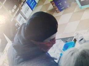 Wetaskiwin RCMP are asking for the public's help in identifying the suspect involved in an armed robbery at Mickey and Minnies Liquor Store in Millet Oct. 13.
--RCMP