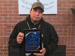 Ernest Patenaude won the 2020 Excellence in Indigenous Education Award from the Holy Family Catholic Regional Division.
