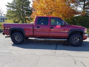 This maroon-coloured pickup truck was stolen in the early morning hours of Tuesday near Delhi. – OPP photo