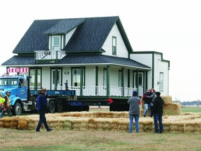 Beaumont's second oldest house was moved to the Beaumont Ag Society Fairgrounds on Oct. 29. (Alex Boates)