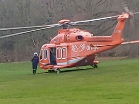 An ORNGE air ambulance responded to Camp Teka, a Girl Guide Camp in Paris, Ontario on Thursday.
