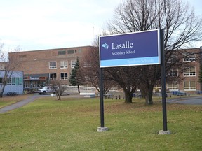 The Rainbow District School Board is reporting a single case of COVID-19 at Lasalle Secondary School, which has led to two classes being instructed to self-isolate.