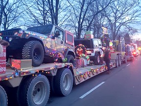 Floats from the 2019 Corunna Santa Claus Parade. This year, Moore Optimists have organized a drive-by Santa parade on Nov. 28 that will wind through the communities of Courtright and Corunna. Handout/Sarnia This Week