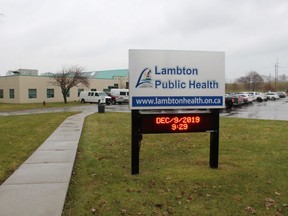 Lambton Public Health. File photo