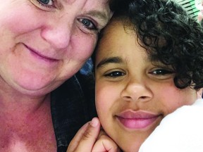 Jennifer and Neema Lyimo (pictured) are raising money for the Leduc & District Food Bank with the plan to shave their heads if they meet their fundraising goal. (Supplied)