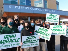 This year's Irish Miracle at St. Patrick's Catholic High School in Sarnia is moving online.