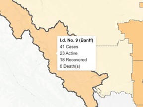 The Government of Alberta has confirmed 23 active cases in Improvement District No. 9 (ID9), which includes the communities of the Town of Banff and village of Lake Louise on Nov. 12.