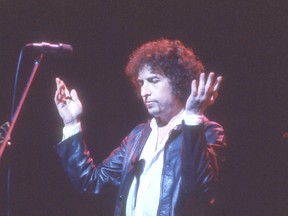 A photograph of Bob Dylan, in 1979, taken by Rolling Stone magazine photographer Baron Wolman who died earlier this month. Getty Images