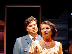 Edward Daranyi with Ruth Stapleton in the world premiere of "The Haunting of Margaret Duley". Handout