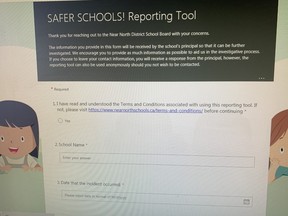 Near North District School Board has launched an online reporting tool to allow parents, guardians and students to anonymously report bullying behaviour.