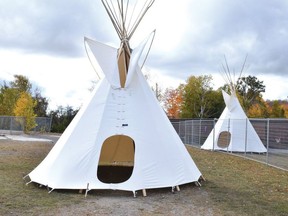 Our Lady of Fatima School in Elliot Lake purchased two tipis from Sumac Creek Tipi Co., on Serpent River First Nation.