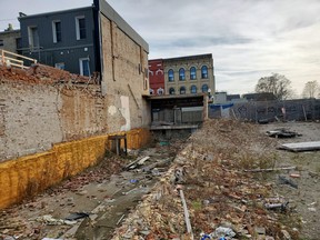 What remains of the Capitol Theatre has long been an eyesore in the city. Woodstock city council Thursday opted to deny a local developer an extension needed to move forward with building on the site that used to be the Capitol Theatre, and instead made a move to buy back the property five years after the city originally sold it. Greg Colgan/Woodstock Sentinel-Review/Postmedia Network