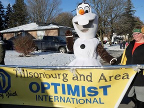 Olaf, a character from the movie Frozen, will have a display at the Tillsonburg and Area Optimist Club Christmas Display on Saturday, 1-4 p.m., in the parking lot next to Avondale United Church. (Chris Abbott/Norfolk and Tillsonburg News/File photo)