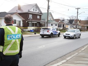 Greater Sudbury Police taped off several houses on Frood Road in the Donovan area of Sudbury, Ontario on Thursday, November 19, 2020.