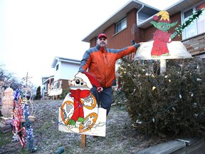 Derek Durkac has a huge Christmas light display in his front yard on Severn Street, in the Donovan/Cambrian Heights area off Burton Avenue.