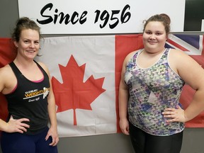 Sudbury weightlifters Johanna Gatien, left, and Elita Lajoie have some big competitions coming up.