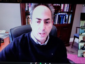 Western University professor and chair of the political science department Matthew Lebo spoke to Sarnia-Lambton Golden K Kiwanis members via Zoom on Nov. 18 about the recent American Presidential election. Carl Hnatyshyn/Sarnia This Week