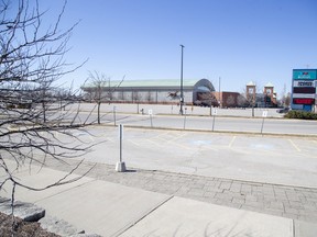The parking lot at  the Western Fair in London was empty at the start of the pandemic in mid-March, andi it will remain empty at least until next June, as officials have cancelled all event that were previously planned. Derek Ruttan/Postmedia Network