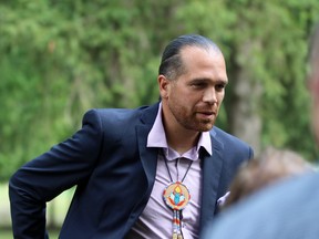 Jason Henry, photographed in August, has been re-elected chief of Kettle and Stony Point First Nation. File photo/Postmedia Network