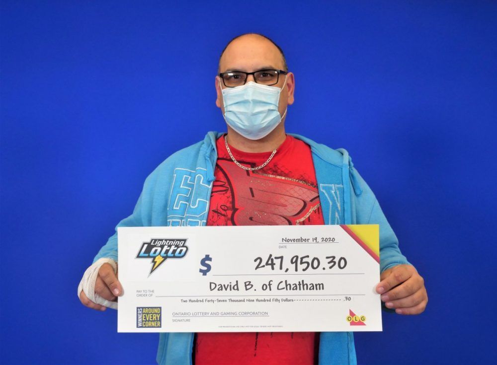 Luck strikes for Chatham man who won $250K playing Lightning Lotto ...