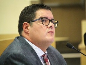 On Day 4 of budget deliberations, county CAO Darrell Reid made the recommendation for council to use almost $3 million from reserves to get the 2021 proposed budget tax rate to zero per cent. Council approved that advice by a 6-3 vote. Lindsay Morey/News Staff