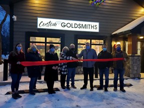 Town council congratulated Custom Goldsmiths on their new location in downtown Devon on Nov. 16.
(Supplied)