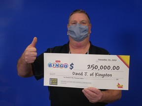 David Johnston of Kingston won the OLG Bingo Multiplier for $250,000.