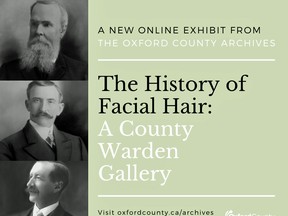 Everyone knows when November comes around, moustaches will make a triumphant comeback to the face of men everywhere. The Oxford County Archives are putting their own spin on it with an online exhibit that looks at the local history of moustaches and beard styles over the years. (Handout)