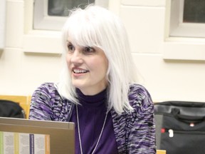 Leslie Cassidy-Amadio attends a meeting of Huron-Superior Catholic District School Board trustees on Wednesday, Dec. 12, 2018 in Sault Ste. Marie, Ont. (BRIAN KELLY/THE SAULT STAR/POSTMEDIA NETWORK)