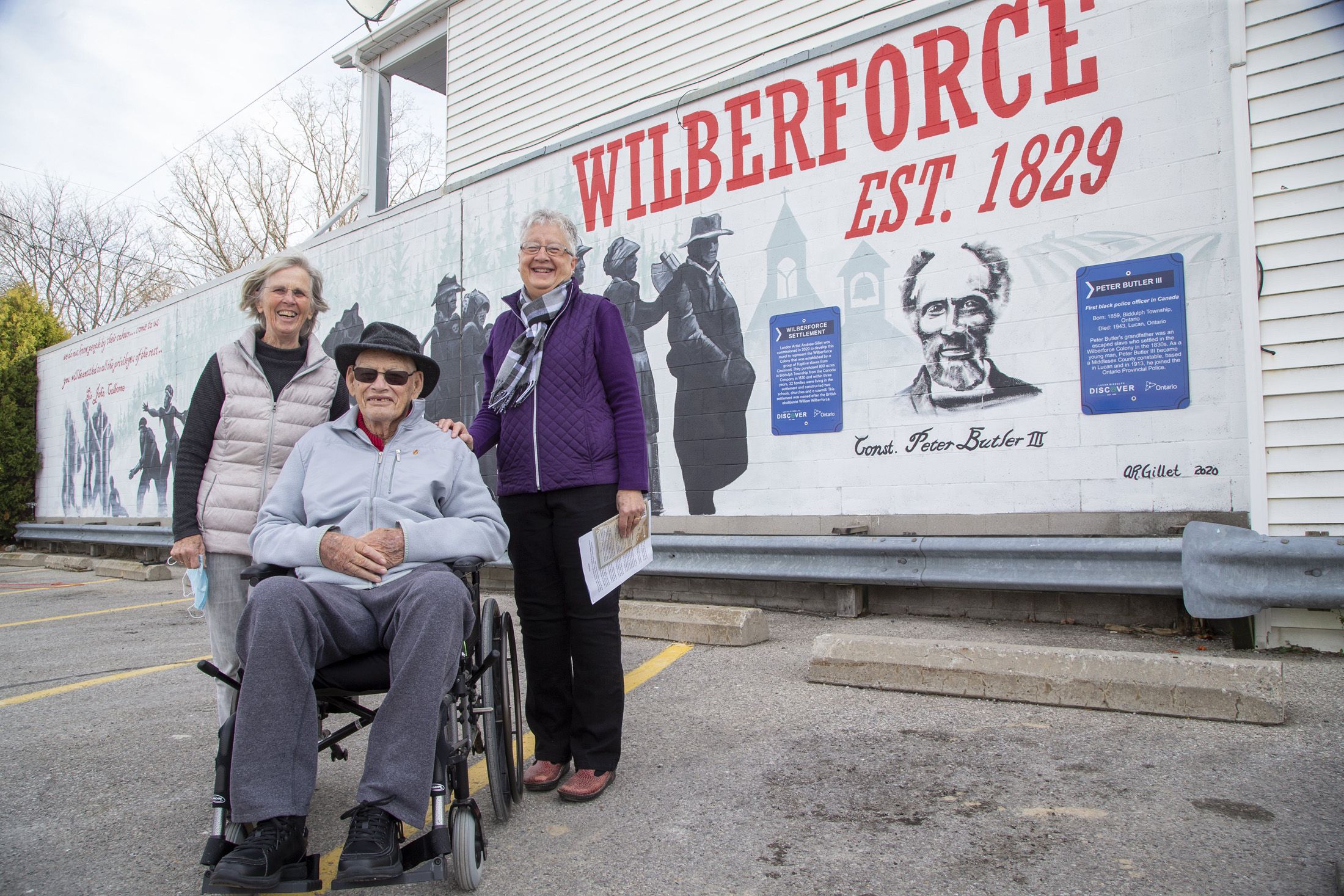 LucanBiddulph mural honours Wilberforce Colony, Butler family