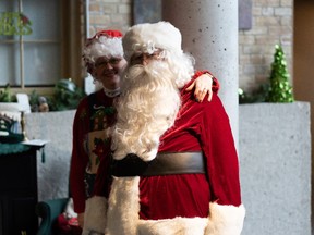 Santa and Mrs. Claus at the BCM&CC