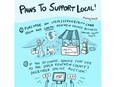 Petawawa resident Laura Hanek, an illustrator, designer, a graphic recorder and animal lover, came up with this graphic to help the Ontario SPCA Renfrew County Animal Centre promote its Paws to Support Local initiative.