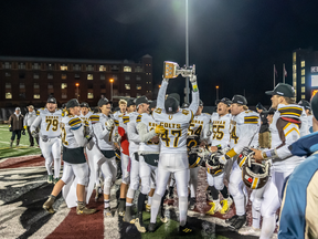 Photo provided
Members of the Korah Colts celebrate their Northern Bowl championship, on Nov. 28, 2019, in Hamilton