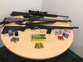 Beaverlodge RCMP seized three firearms after searching a local residence on Nov. 7, 2020.