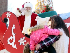 Santa Claus is shown in downtown Chatham last year in this file photo.
(Mark Malone/Postmedia Network)