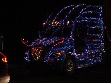 A nicely-decorated Cornwall Freightliner display. Photo on Saturday, November 28, 2020, in Cornwall, Ont. Todd Hambleton/Cornwall Standard-Freeholder/Postmedia Network