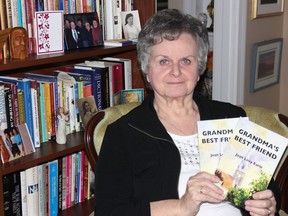 Joan Levy Earle introduces her new children's book Grandma's Best Friends on Thursday May 11, 2017 in Cornwall, Ont. Lois Ann Baker/Cornwall Standard-Freeholder/Postmedia Network