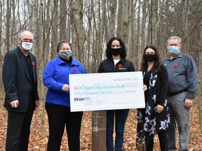 The Nuclear Waste Management Organization donated $50,000 for a water well improvement program that will be managed by the Saugeen Valley Conservation Authority. SUPPLIED