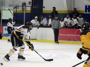 The Bouchier U15 AA Jr. Oil Barons play against Grande Prairie at the Frank Lacroix Arena on Saturday, October 31, 2020. Laura Beamish/Fort McMurray Today/Postmedia Network