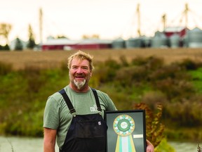 The 2020 Dave Reid Award, in the amount of $10,000, has been presented to Marc Bercier, an ALUS Ontario East participant and Program Advisory Committee member who runs La Ferme Agriber Inc. in St-Isidore