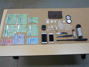 Items seized by Wood Buffalo RCMP. Supplied image