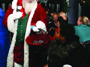 Aspen Crossing's Polar Express Train Ride has had to be cancelled due to the province's new COVID-19 measures, the Mossleigh-area business has announced. Here, Santa is pictured during a 2018 Polar Express Train Ride.