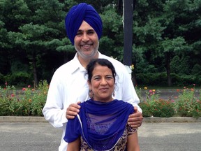 Sarnia residents Manjit Singh and wife Balwinder Kaur will soon be opening their third Sitara Indian Cuisine restaurant, this time in Petrolia. Handout/Sarnia Observer/Postmedia Network