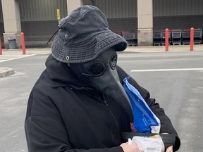 There are all kinds of different masks being worn these days during the COVID-19 pandemic in Sudbury, Ont., including this one a shopper wore while shopping at Costco on Friday November 27, 2020.