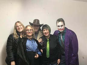 Members of the Sheeptown Players pose following their halloween event. Photo: Facebook.