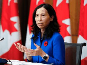 Canada's Chief Public Health Officer, Dr. Theresa Tam, speaks in November.