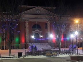 The Christmas lights are on at Wetaskiwin's City Hall and residents are encouraged to get into the spirit by participating in a Christmas decorating contest.